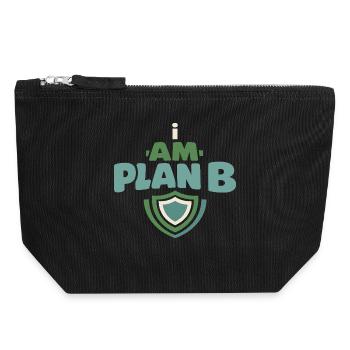 Familienvorsorge Notfallplaner Prepper - Canvas Reißverschluss-Täschchen (18 x 19 cm) - Schwarz - Vorne