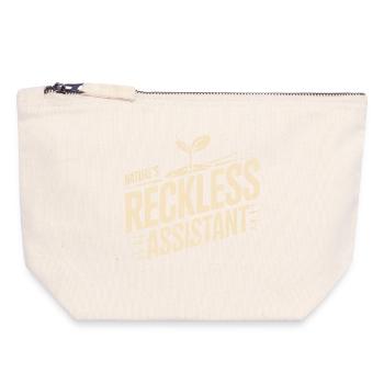 Nature's Reckless Assistant - Canvas Zip Pouch 18 x 19 cm - nature - Front