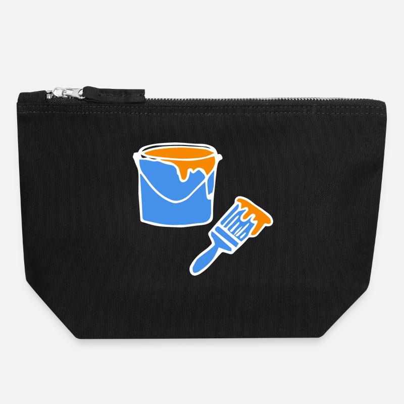 Painter Painter Painter - Canvas Zip Pouch 18 x 19 cm - black