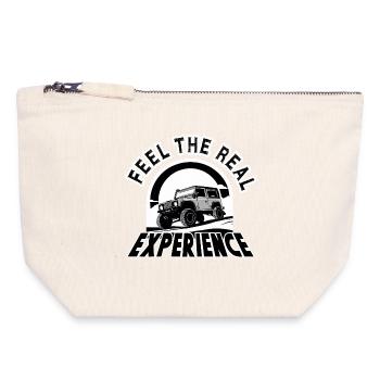 Experience Defender outdoor explore - Canvas Reißverschluss-Täschchen (18 x 19 cm) - Naturweiß - Vorne