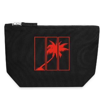 Holiday View (Red) - Canvas Zip Pouch 18 x 19 cm - black - Front