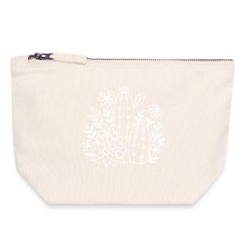 Desert Garden Blooms - Canvas Zip Pouch 18 x 19 cm - nature - Front