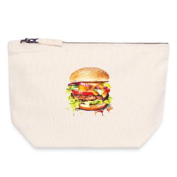 Hamburg color explosion - Canvas Zip Pouch 18 x 19 cm - nature - Front
