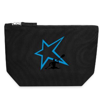 Canoe Stern - Canvas Zip Pouch 18 x 19 cm - black - Front