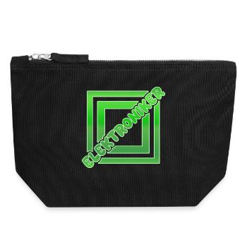 Job Electronics Technician - Canvas Zip Pouch 18 x 19 cm - black - Front