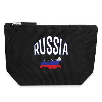 Russia - Canvas Reißverschluss-Täschchen (18 x 19 cm) - Schwarz - Vorne