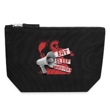 Hardtekk Tekke Allemagne de l’Est - Pochette zippée en toile 18 x 19 cm - noir - Devant