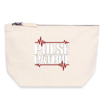 Cardiac Tech Pulse Patrol Cardiac Sonographer - Canvas Reißverschluss-Täschchen (18 x 19 cm) - Naturweiß - Vorne