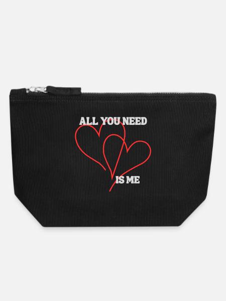 All you need - Canvas Zip Pouch 18 x 19 cm - black