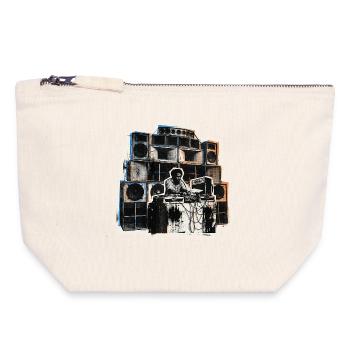 Dub Reggae Soundsystem Roots - Canvas Zip Pouch 18 x 19 cm - nature - Front