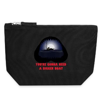 Vous allez avoir besoin d’un bateau plus grand - Pochette zippée en toile 18 x 19 cm - noir - Devant