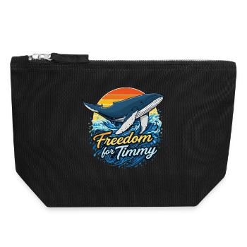 Freedom for Timmy - Sundowner - Canvas Zip Pouch 18 x 19 cm - black - Front
