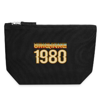 Retro 1980's First Edition - Canvas Zip Pouch 18 x 19 cm - black - Front