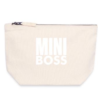 Sohn Tochter Baby Kleinkind Partnerlook Familie - Canvas Reißverschluss-Täschchen (18 x 19 cm) - Naturweiß - Vorne