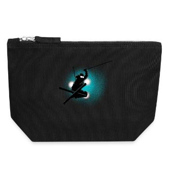 freestyle ski - Canvas Reißverschluss-Täschchen (18 x 19 cm) - Schwarz - Vorne
