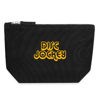 DISC JOCKEY - Canvas Zip Pouch 18 x 19 cm - black - Front