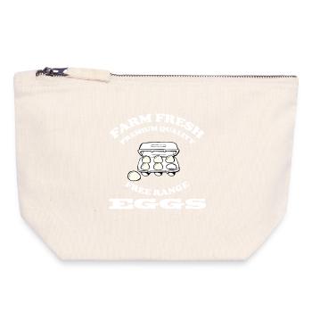 Eggs - Canvas Zip Pouch 18 x 19 cm - nature - Front