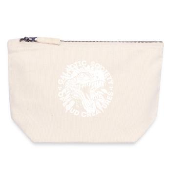 Galactic Society of Loud Creatures - white - Canvas Zip Pouch 18 x 19 cm - nature - Front
