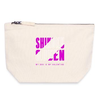 Shih Poo Queen - Canvas Zip Pouch 18 x 19 cm - nature - Front