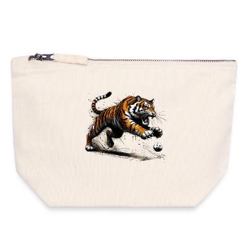 Floorball Tigers - Canvas Zip Pouch 18 x 19 cm - nature - Front