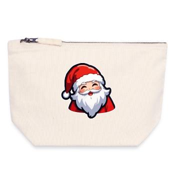 Santa Claus - Canvas Zip Pouch 18 x 19 cm - nature - Front