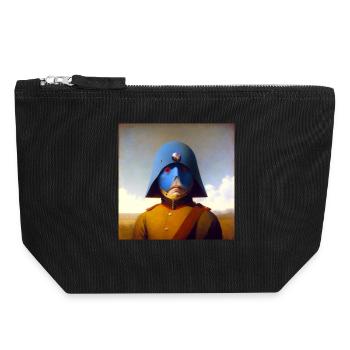 Surreal 10 - Canvas Zip Pouch 18 x 19 cm - black - Front