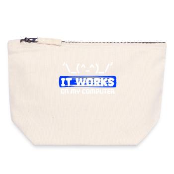 Debug Statement Bugfixing Scripting Code Developer - Canvas Zip Pouch 18 x 19 cm - nature - Front