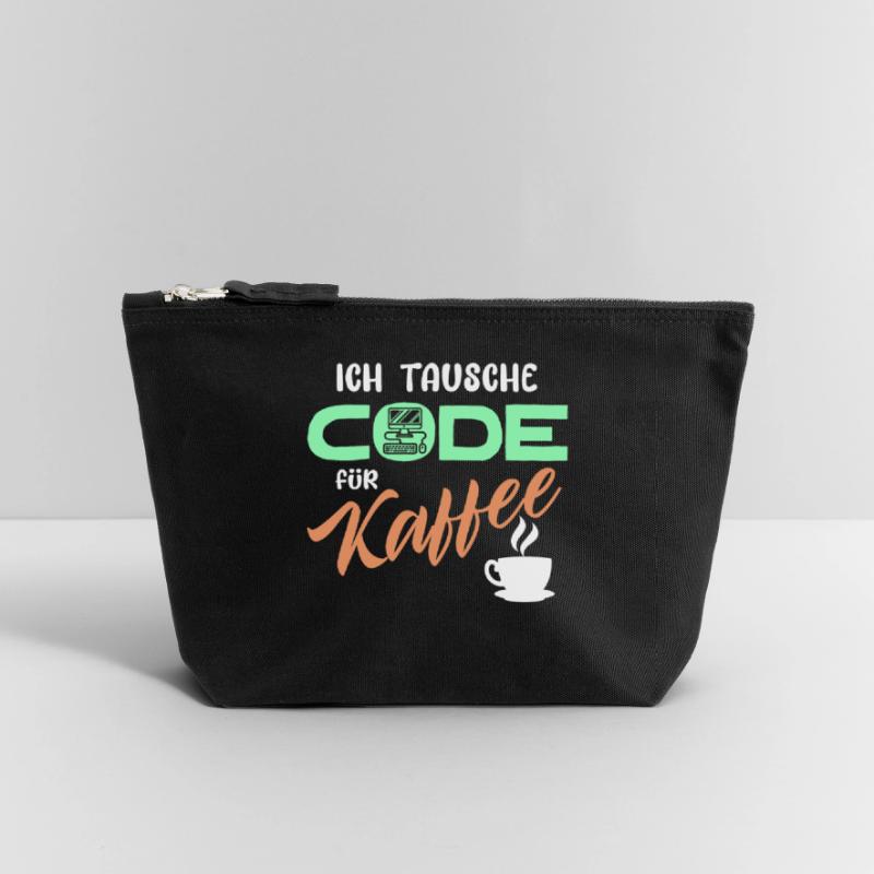 Code Developer Statement Programmierer Computer Canvas Reißverschluss-Täschchen (18 x 19 cm)