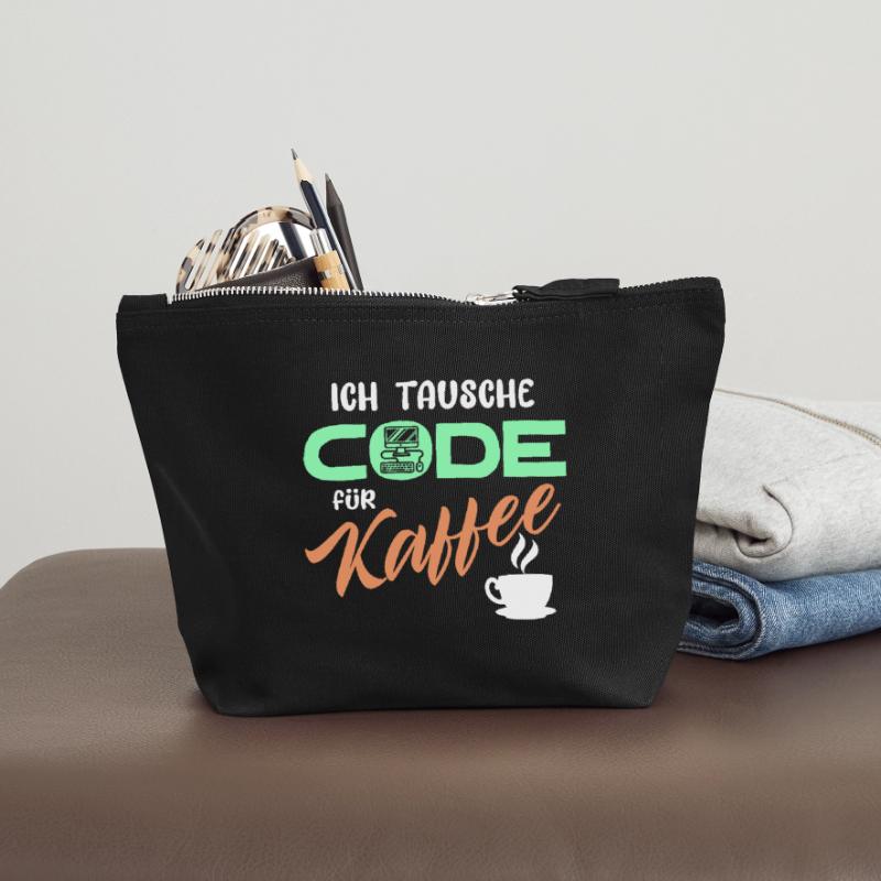 Code Developer Statement Programmierer Computer Canvas Reißverschluss-Täschchen (18 x 19 cm)