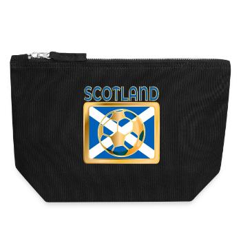 FUSSBALL FUSSBALL SCHOTTLAND - Canvas Reißverschluss-Täschchen (18 x 19 cm) - Schwarz - Vorne