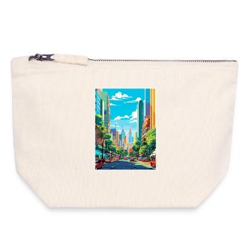 Sao Paulo Brazil Travel Poster Souvenir Paint WPA - Canvas Zip Pouch 18 x 19 cm - nature - Front