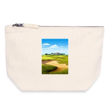 Kiawah Island Golf Club Reiseposter Souvenir WPA - Canvas Reißverschluss-Täschchen (18 x 19 cm) - Naturweiß - Vorne
