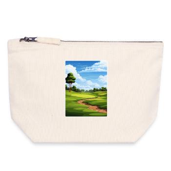 Tpc Boston Golf Club Reiseposter Souvenir WPA - Canvas Reißverschluss-Täschchen (18 x 19 cm) - Naturweiß - Vorne
