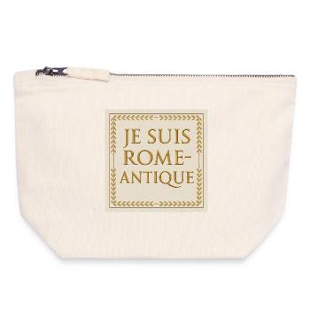 I Am Ancient Rome - Canvas Zip Pouch 18 x 19 cm - nature - Front