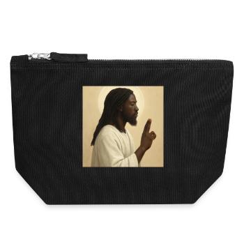 An inspiring portrait of contemporary spirituality - Canvas Zip Pouch 18 x 19 cm - black - Front