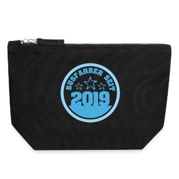 Autobus 2019 - Pochette zippée en toile 18 x 19 cm - noir - Devant