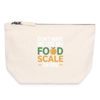 Professional Nutritionist Precision Measurement  - Canvas Zip Pouch 18 x 19 cm - nature - Front