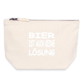Beer - Canvas Zip Pouch 18 x 19 cm - nature - Front