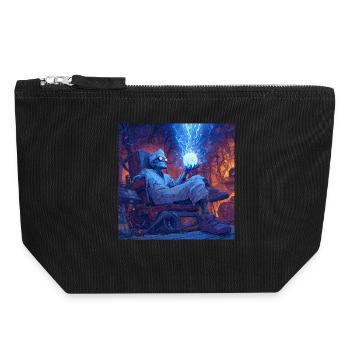 Mad Scientist - Canvas Zip Pouch 18 x 19 cm - black - Front