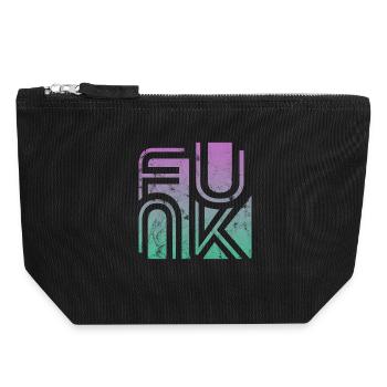 Funk Vintage - Canvas Zip Pouch 18 x 19 cm - black - Front