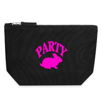 Parti - Pochette zippée en toile 18 x 19 cm - noir - Devant