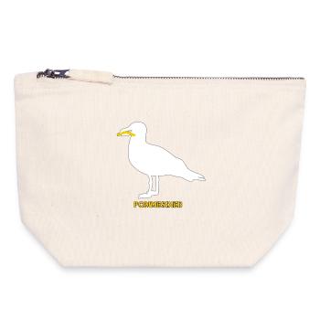 French Fries Thief Seagull - White - Canvas Zip Pouch 18 x 19 cm - nature - Front