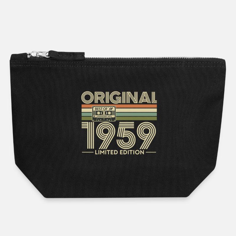 1959 Limited Edition Cassette - Canvas Zip Pouch 18 x 19 cm - black