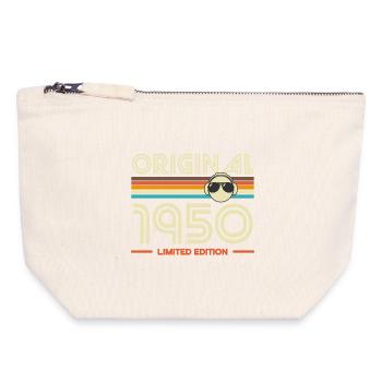 Originales Retro-T-Shirt der 1950er Jahre - Canvas Reißverschluss-Täschchen (18 x 19 cm) - Naturweiß - Vorne
