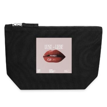 Lust und Liebe: Lippenkunst  - Canvas Reißverschluss-Täschchen (18 x 19 cm) - Schwarz - Vorne