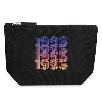 1996 30. Geburtstag - Canvas Reißverschluss-Täschchen (18 x 19 cm) - Schwarz - Vorne
