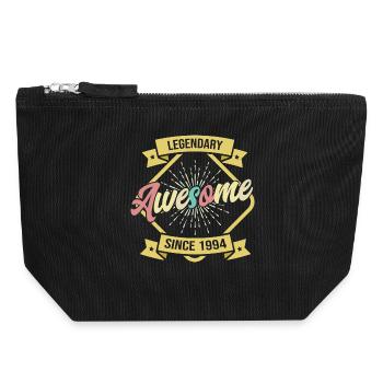Anniversaire Vintage 1994 Légendaire & Génial - Pochette zippée en toile 18 x 19 cm - noir - Devant
