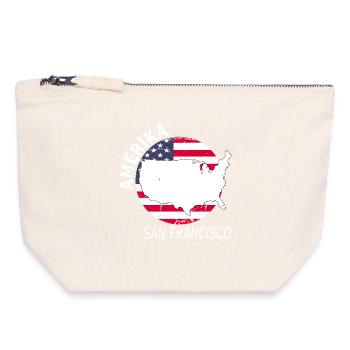 San Francisco - Canvas Zip Pouch 18 x 19 cm - nature - Front