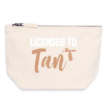 Spray Tan Technician Professionals Kit Spray Tan - Canvas Reißverschluss-Täschchen (18 x 19 cm) - Naturweiß - Vorne