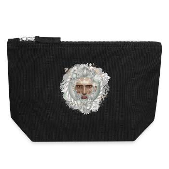 portrait fascinant d’un Verseau - Pochette zippée en toile 18 x 19 cm - noir - Devant